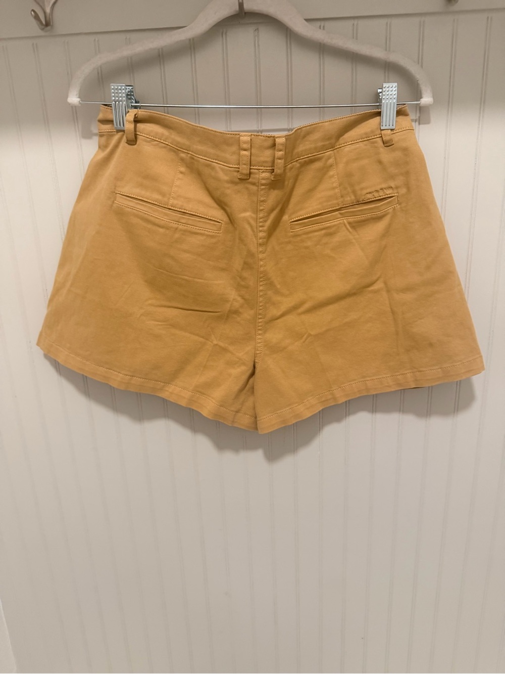 J. Crew Pleated High-Rise Bermuda Shorts - Khaki - Picture 6 of 6